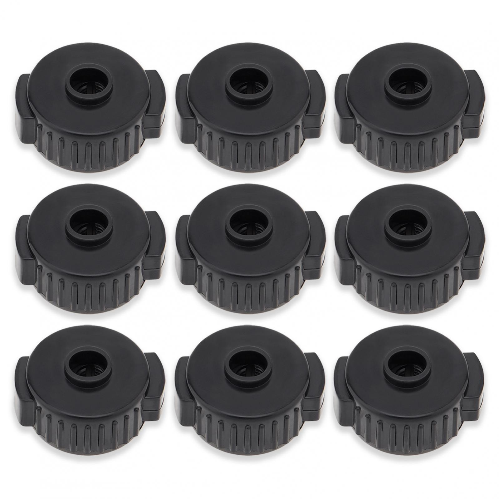 9Pcs Plastic Cymbal Quick Release Cap Drum Nuts Replacement Cymbals Accessory US