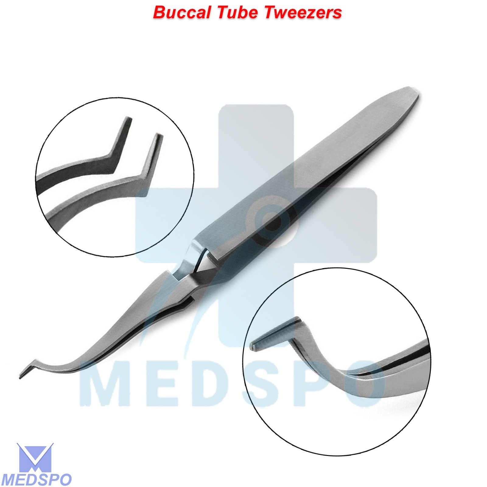 Orthodontic Buccal Tube Tweezers Slim Tip Bracket Placing Holding Dental Tools
