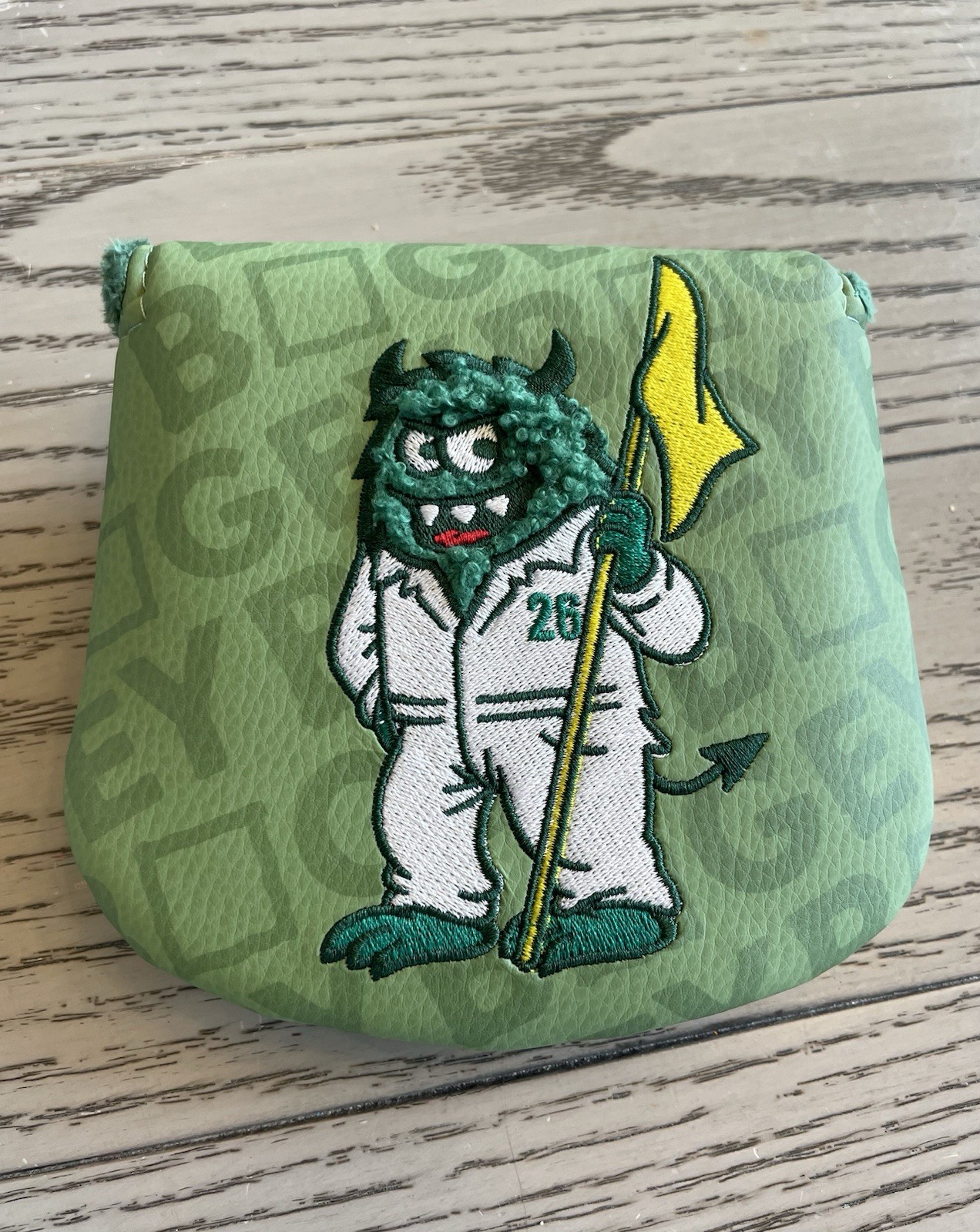 The Buck Club: Bogey Monster Mallet Putter Head Cover (Center Shaft)