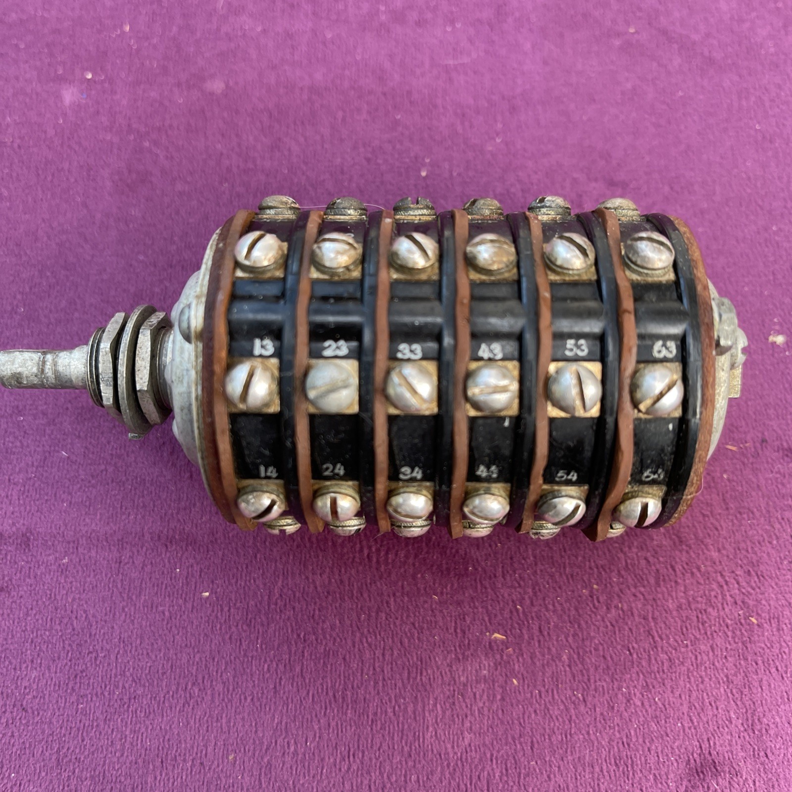 Vintage Cutler-Hammer C-H Rotary Switch 6-Sections 7-Positions MS25002-6 7266K5