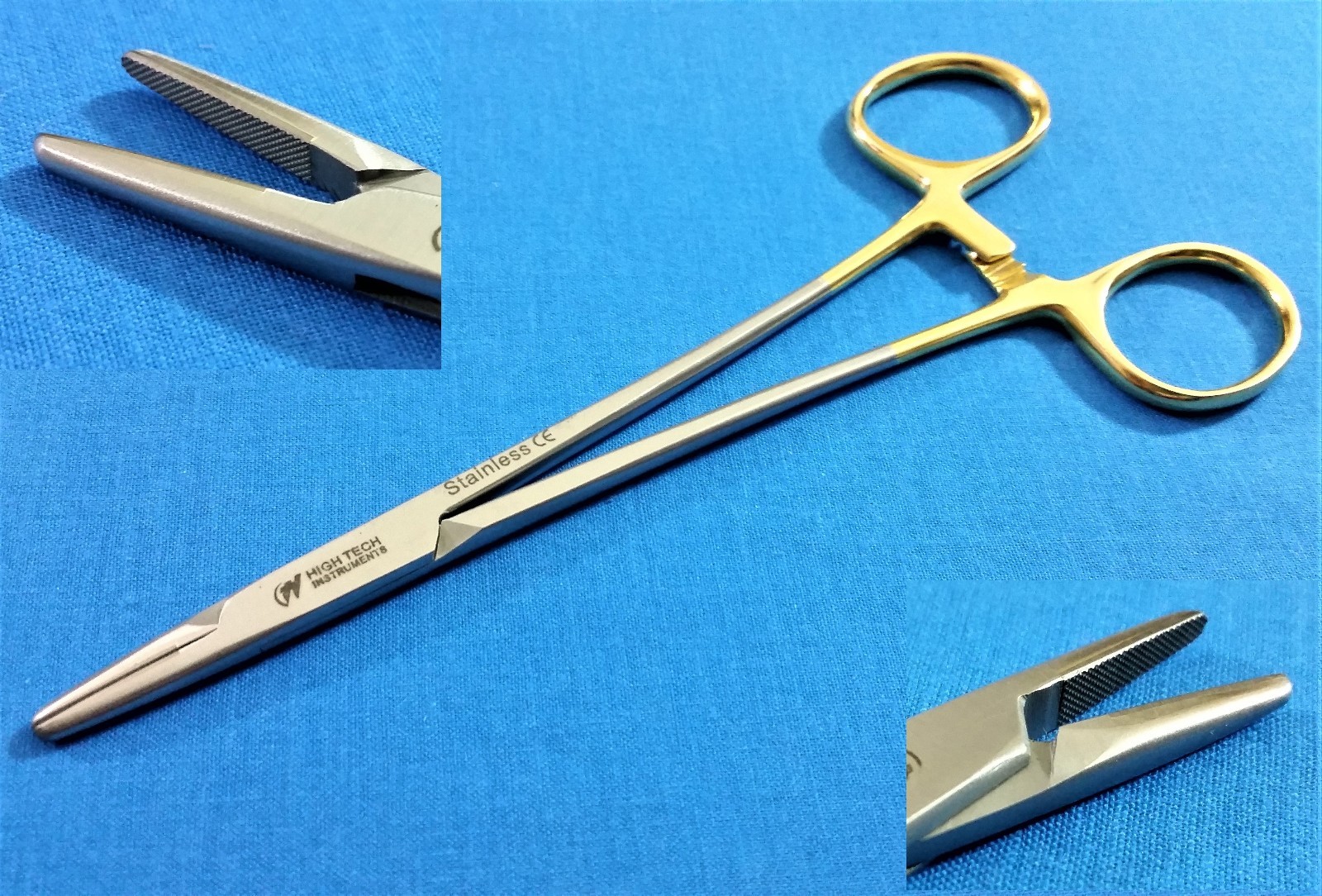 5 T/C MAYO HEGAR NEEDLE HOLDER 6" SERRATED W/ TUNGSTEN CARBIDE INSERTS