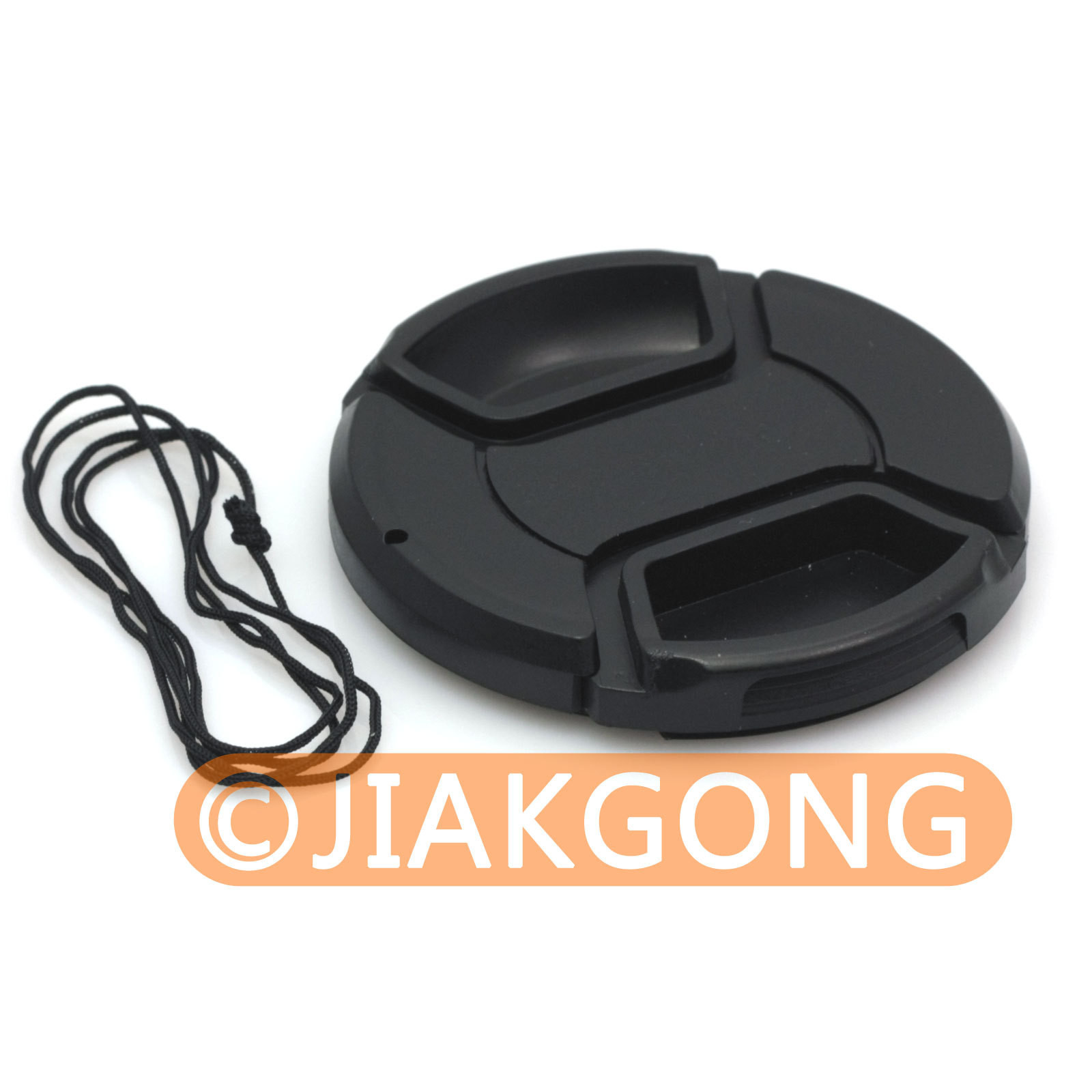 62mm Center Pinch Snap on Front Cap for Lens / Filters