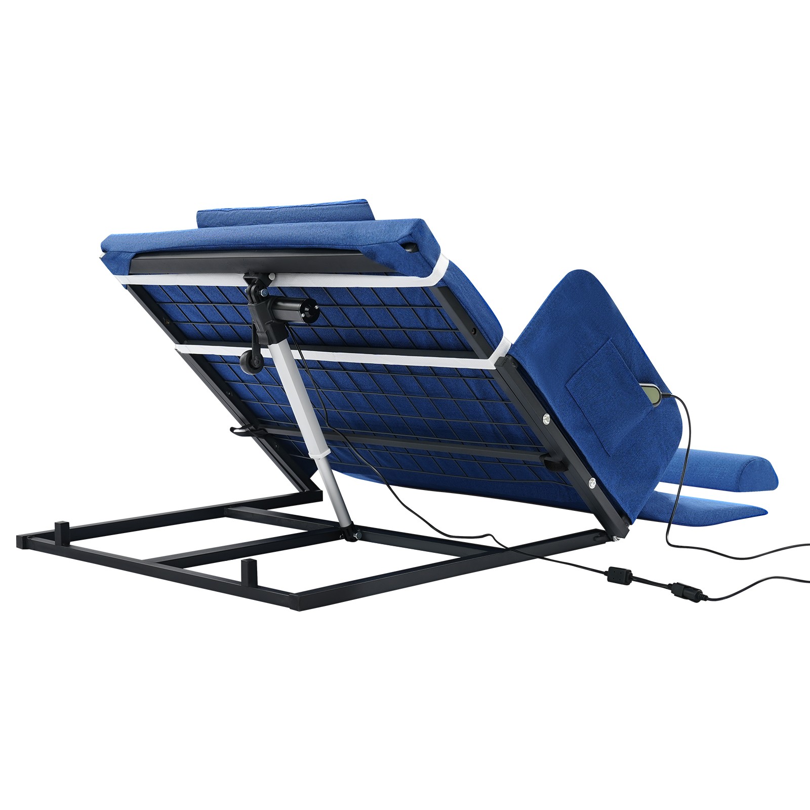 Electric Adjustable Backrest 80° for Elderly with Handrails & Comfort Padding
