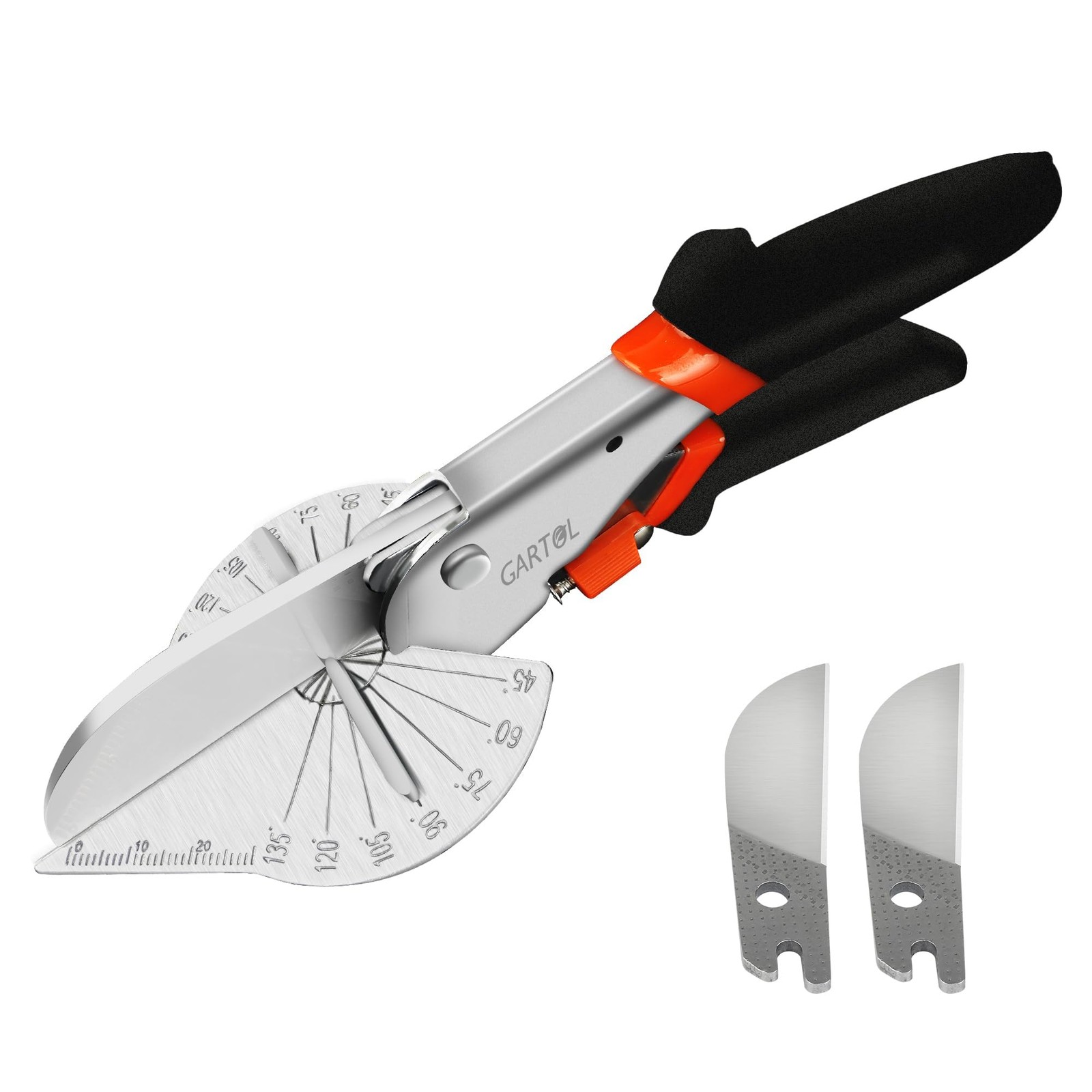 GARTOL Miter Shears 45-135 Degree Adjustable Angle PVC Trunking Cutter
