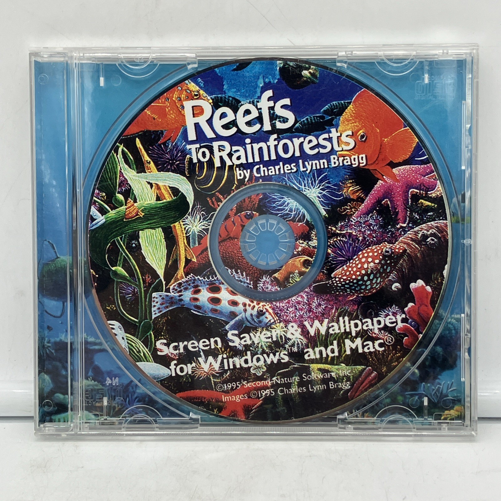 VINTAGE 1995 Screen Saver CD Reefs to Rainforests FREE SHIPPING