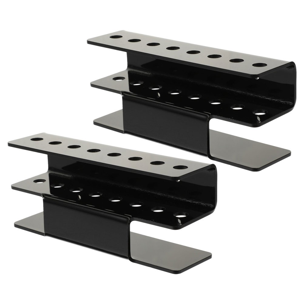 2Pcs Durable Black Acrylic Dart Wall Rack Space Saving Dart Storage