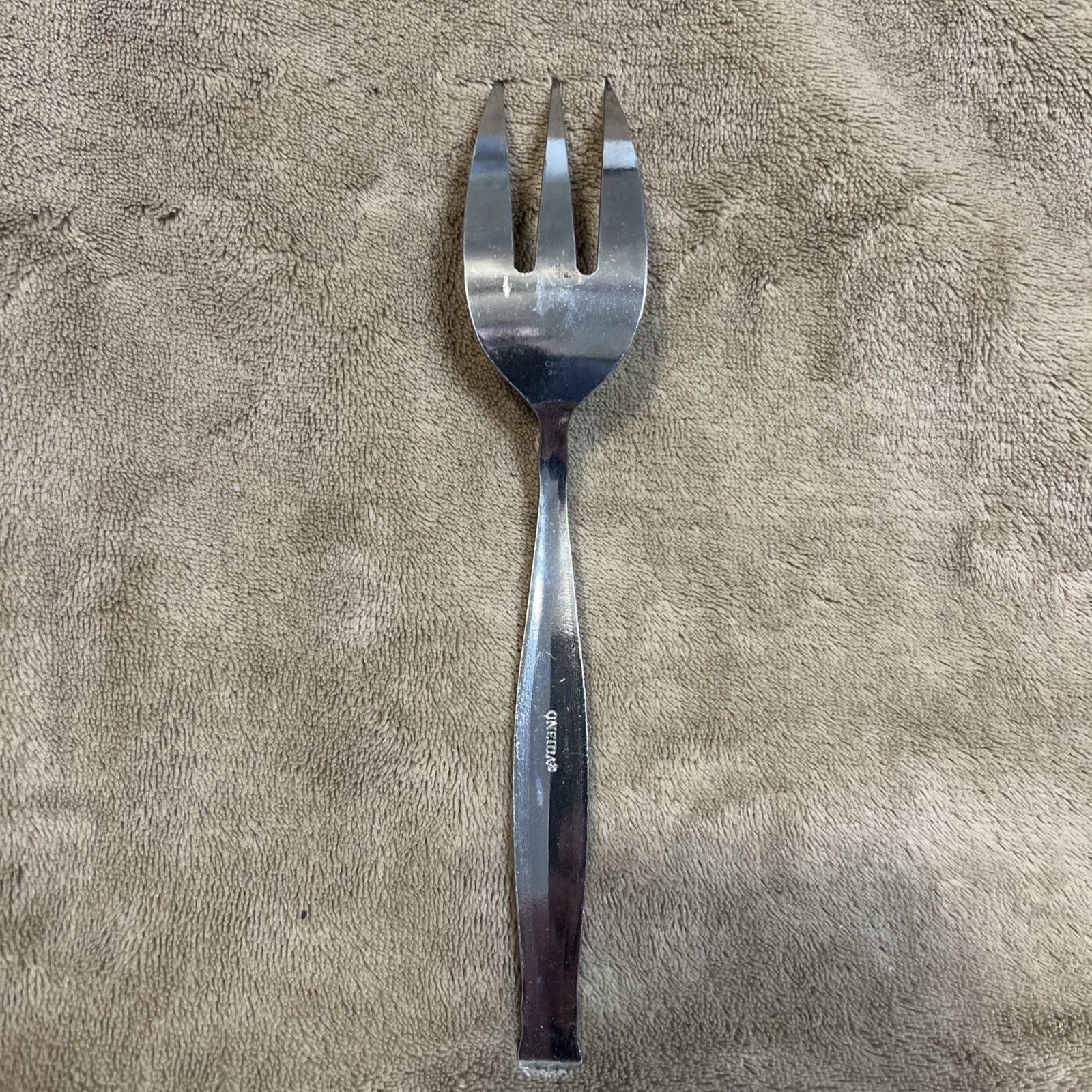 Oneida Ambiance Stainless Steel Flatware Serving Fork MCM