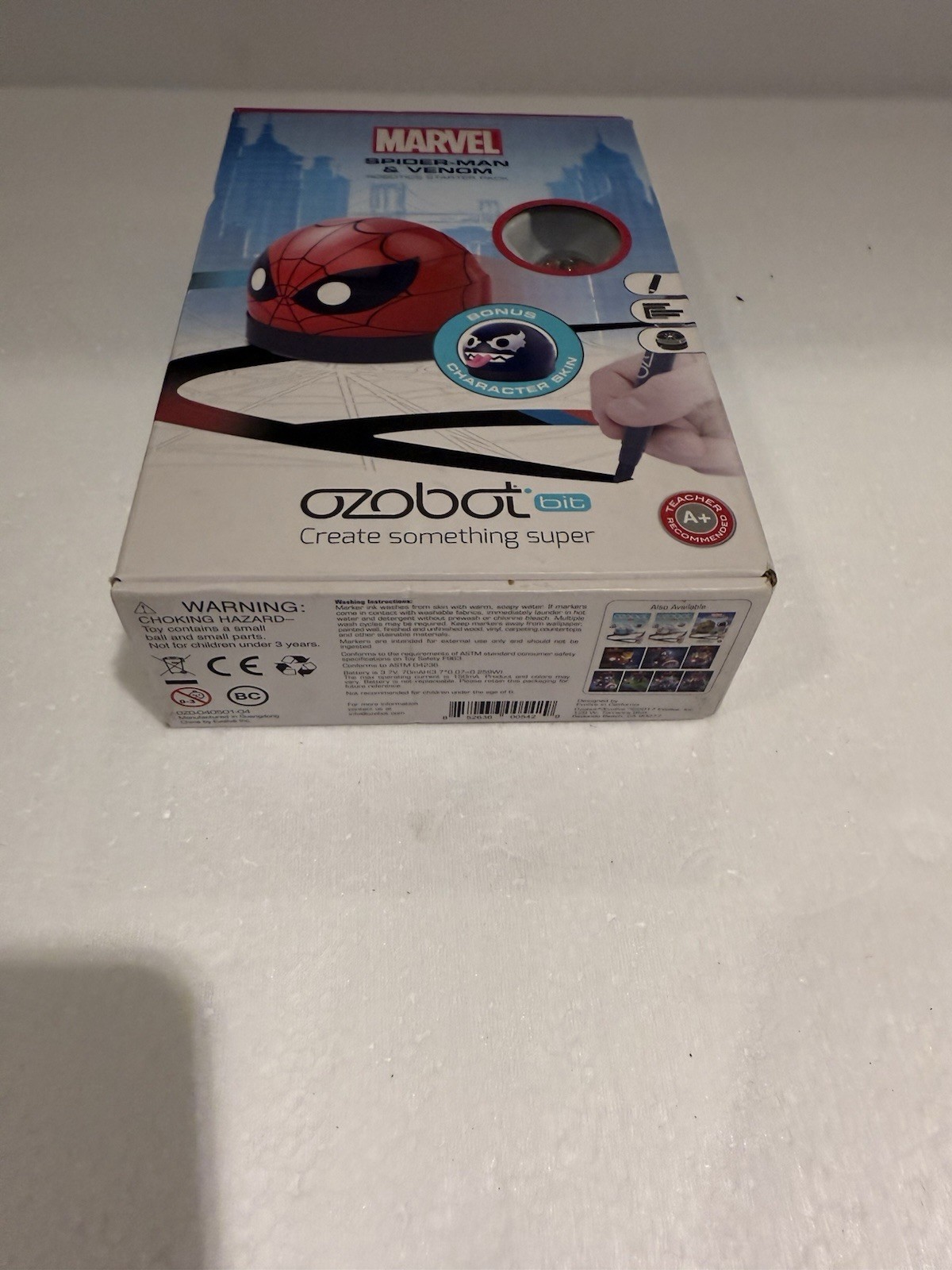 Ozobot Marvel Spider-Man & Venom Robotic Starter Pack Marvel