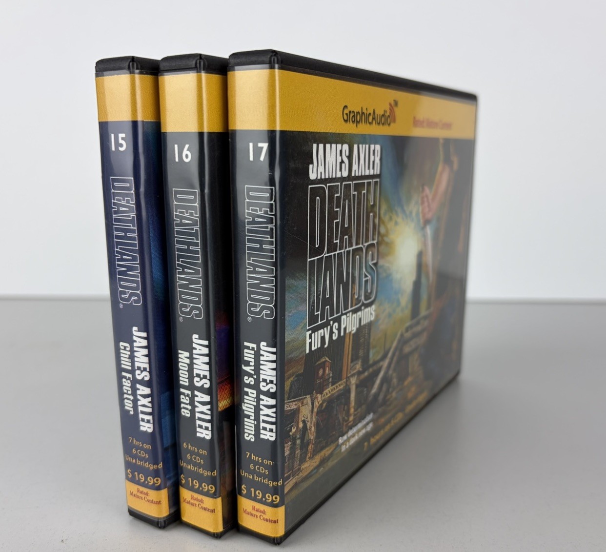 Deathlands #15, 16, 17 GraphicAudio Audio CD Audiobooks Lot James Axler Sci-fi