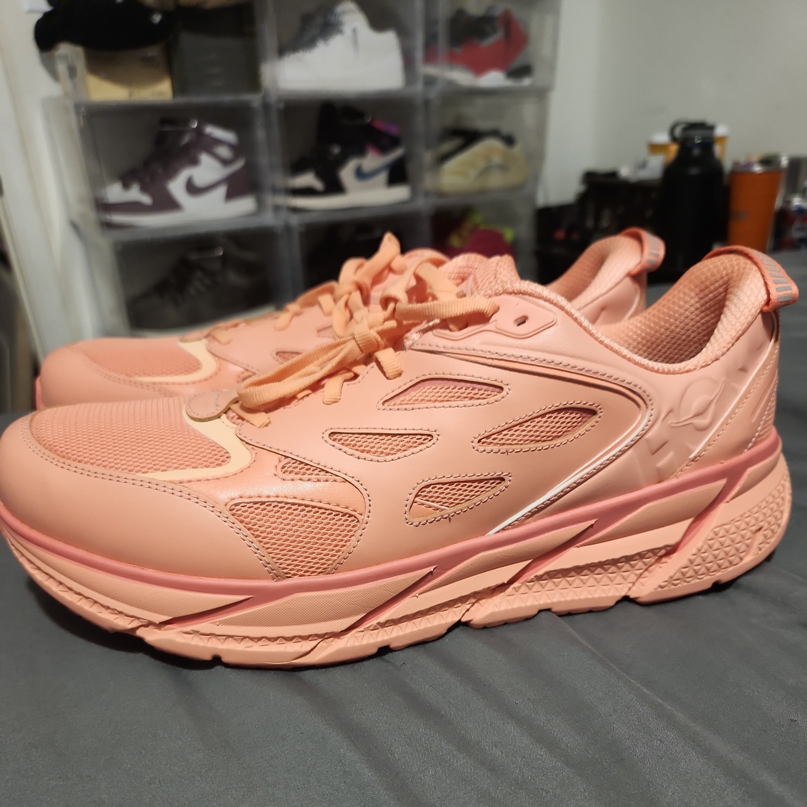 Hoka One Clifton L Shoes Guava Electric Coral 1160050-GCC Men Size 13New No Box