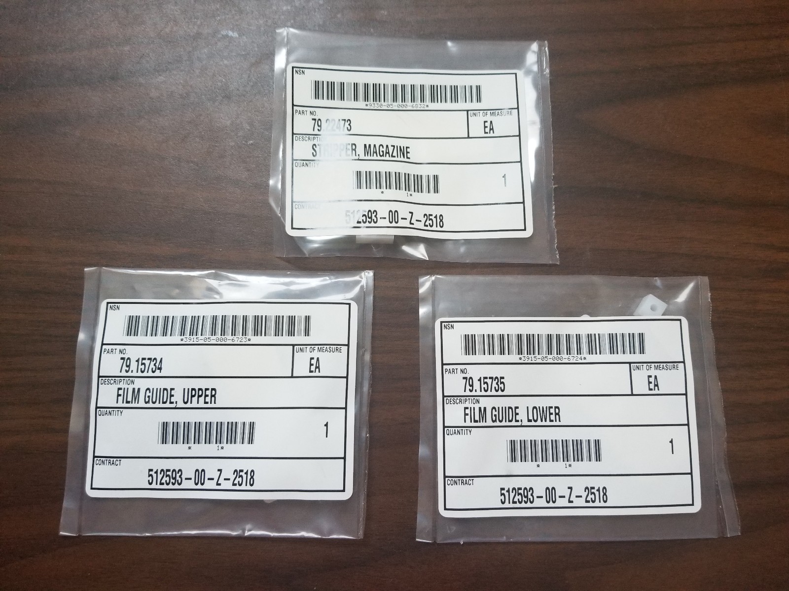 Lot of Bell and Howell 79.22473, 79.15734 x2, 79.15735 Film Guides 1HS-1078-D2