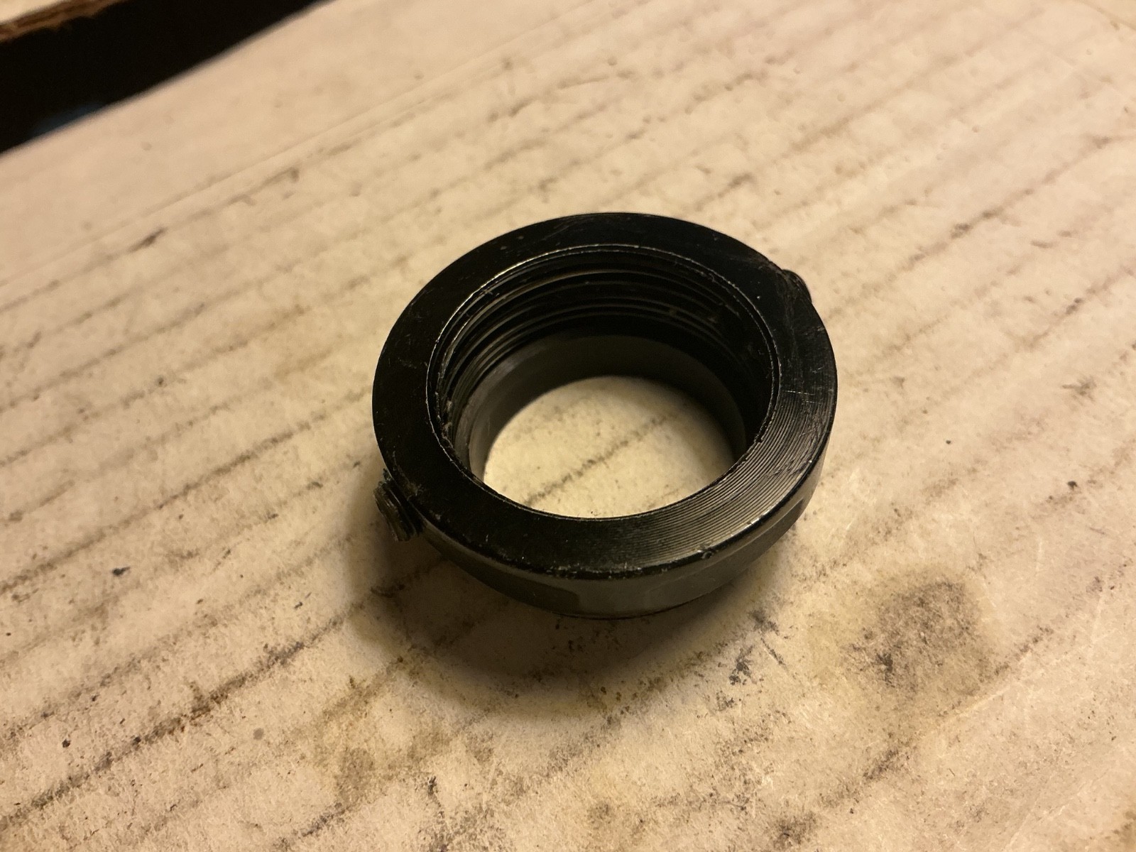 DELTA headset locking top-nut Blk 1" threaded 22.2mm