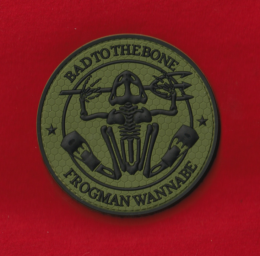 Vintage 3D PVC Hook Patch Navy SEAL Team 6 DEVGRU BUD/S UDT FROGMAN WANNABE Fins