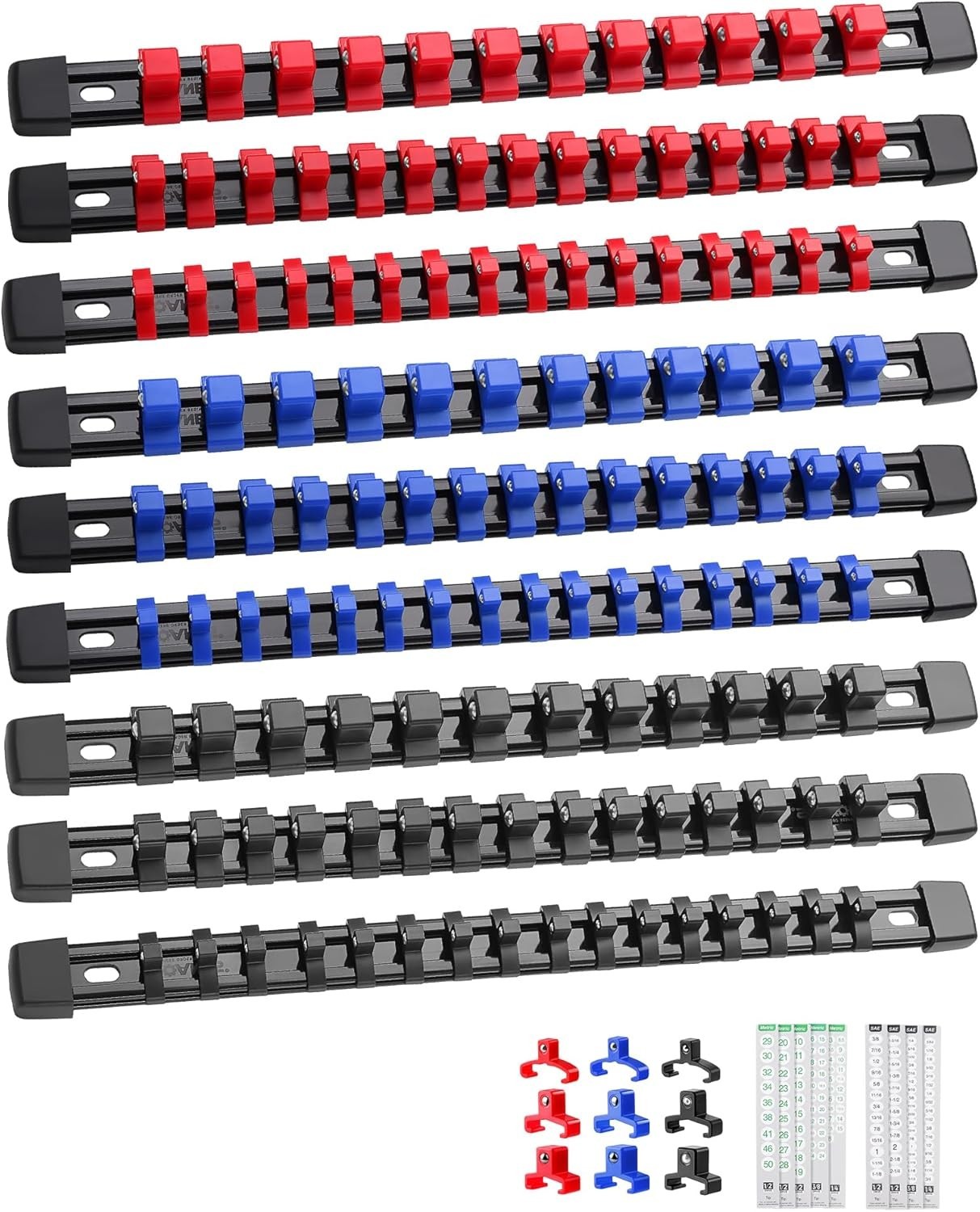Lightweight Socket Organizer, 129 Socket Capacity