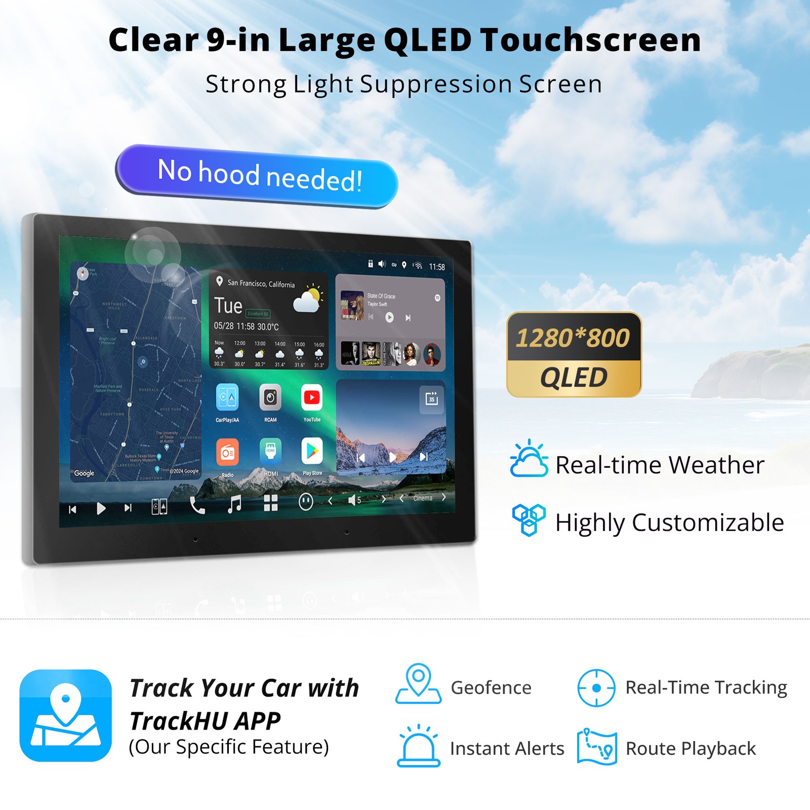 ATOTO X10 8+128GB Android 13 Car Stereo GPS Radio HDMI Input 4G LTE ChatGPT-AI