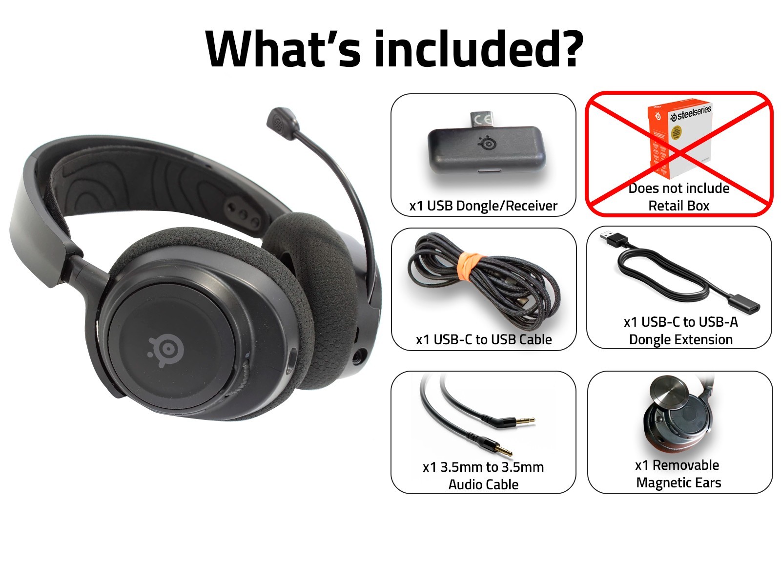 SteelSeries Arctis Nova 7 Wireless Gaming Headset For PC/ MAC/BT/PS4/PS5/Switch