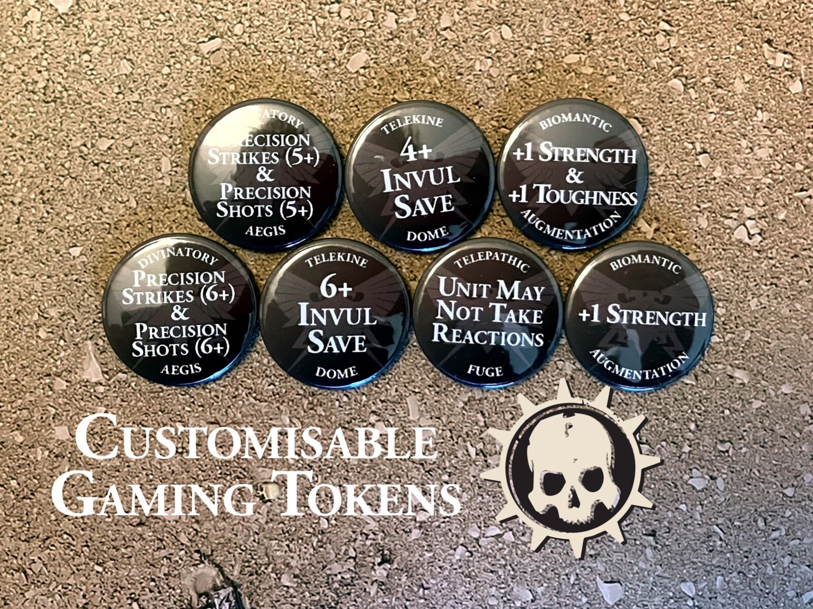 Horus Heresy Psychic Tokens - Psychic Powers, Effects & Buffs Warhammer 30k
