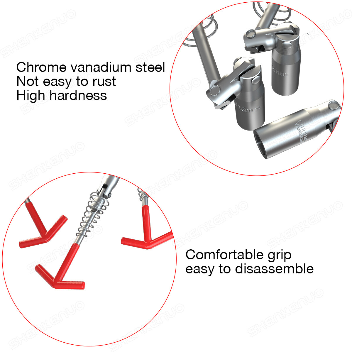 Spark Plug Removal Tool 16mm 5/8" T-Handle Flexible Spanner Socket