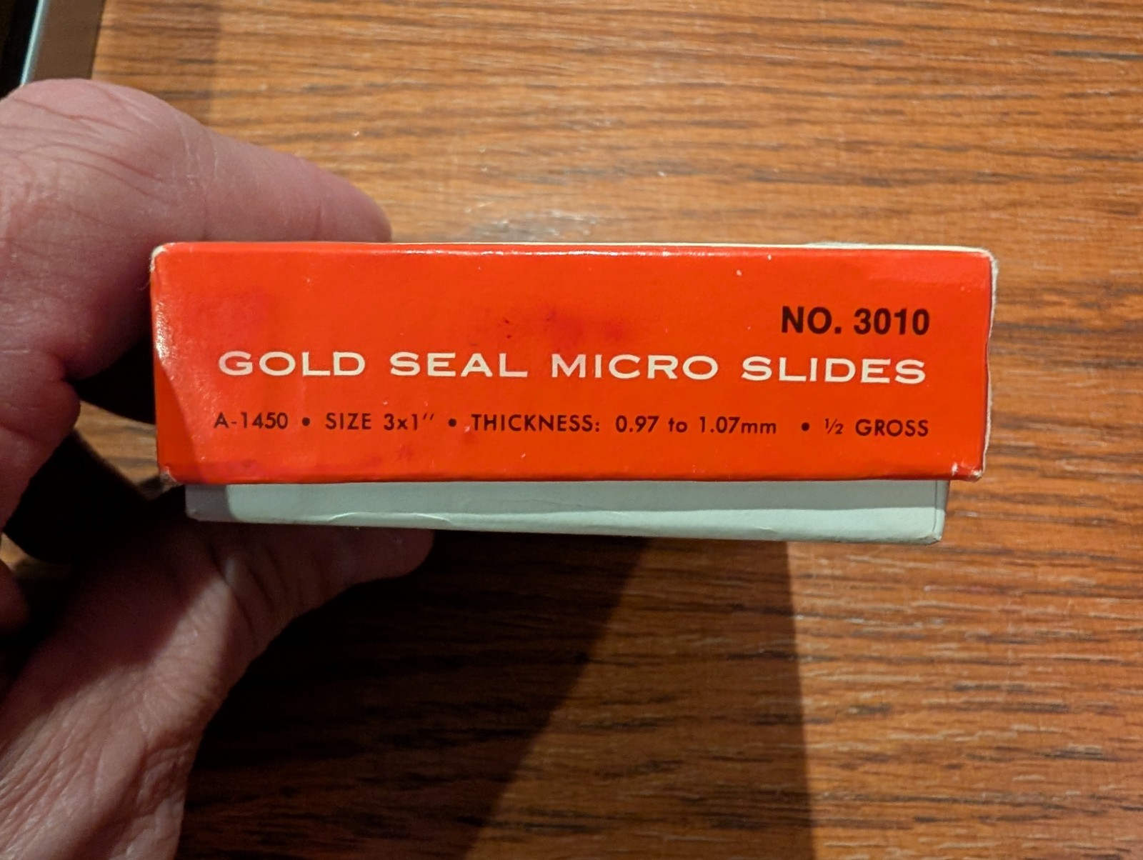 Vintage Clay Adams Gold Seal Pre-Cleaned Micro Slides No. 3010  1/2 Gross