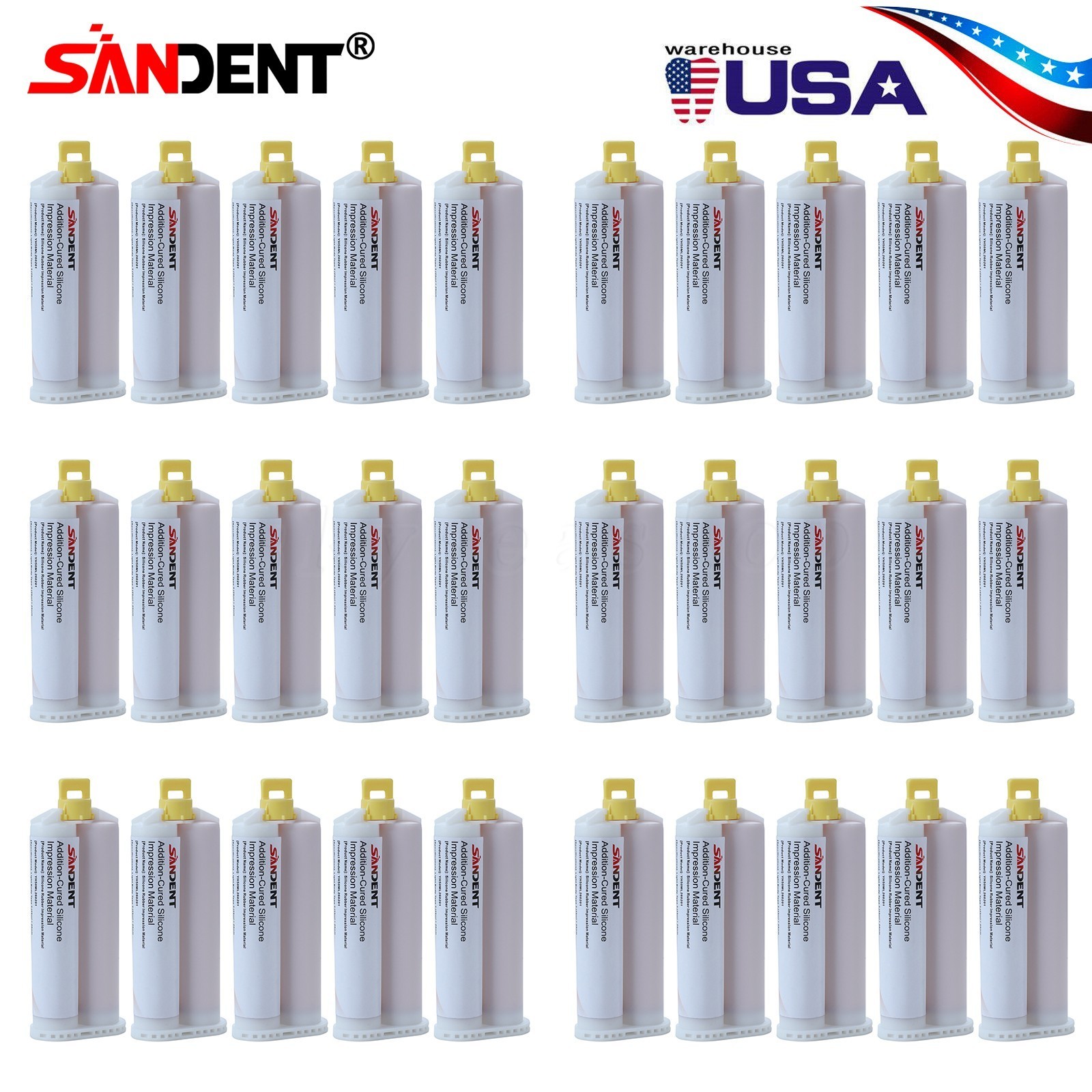 FAST SET Light Body Dental Impression Material VPS 50ml, 1-30/Bx