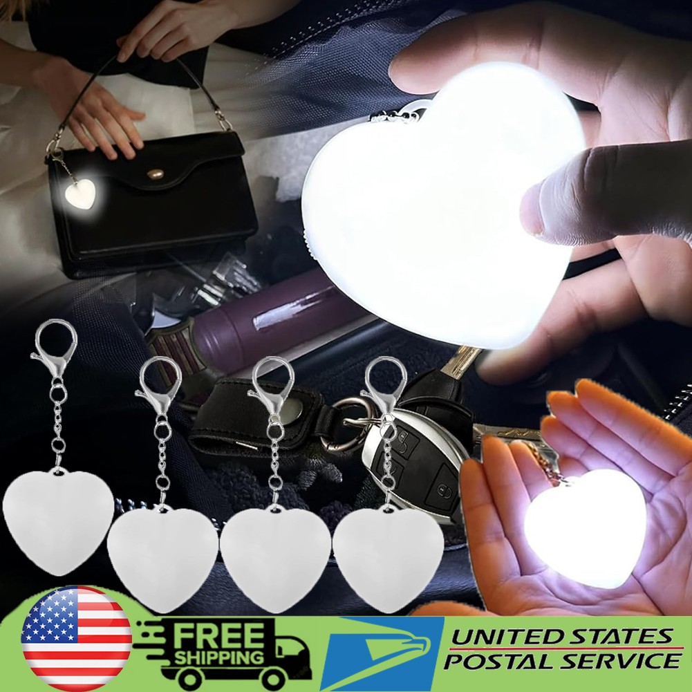 1~5x Heart Pattern Touch Sensing Light Portable Handbag Light LED Creative Gifts