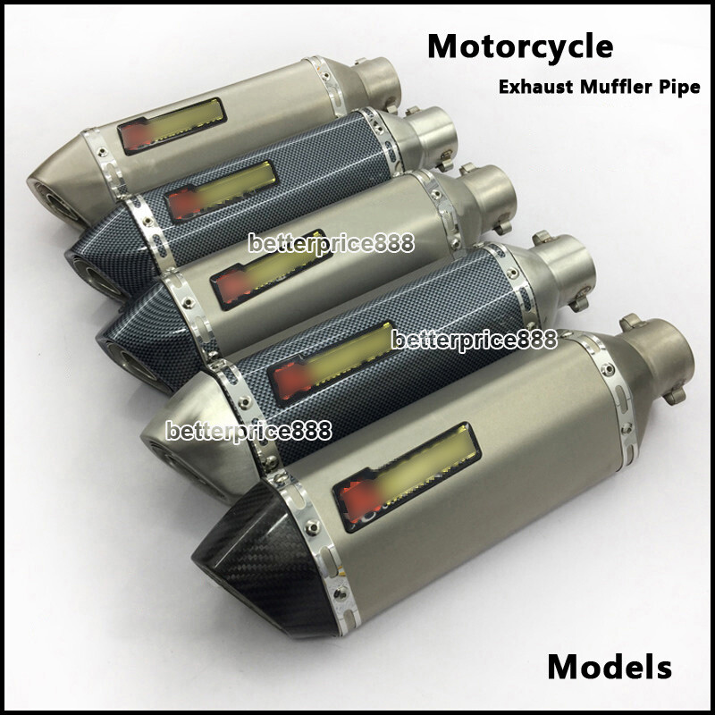 51-38mm Exhaust Muffler Pipe Slip On Motorcycle Exhaust System Tail Escape