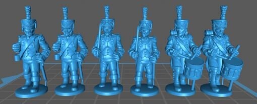 French Line Command 1808, high uniform - Resin 28mm Minis