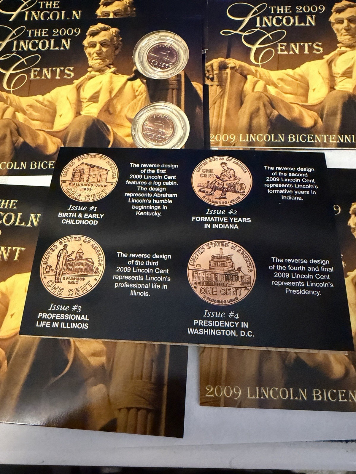 THE LINCOLN CENT -2009 BICENTENNIAL PROGRAM P & D MINT Set Free Shipping