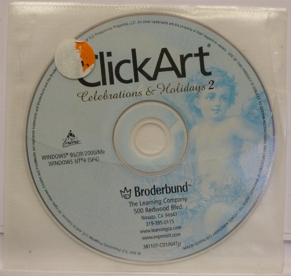 Software PC ClickArt Celebrations & Holidays 2 2001 NEW SEALED Sleeve