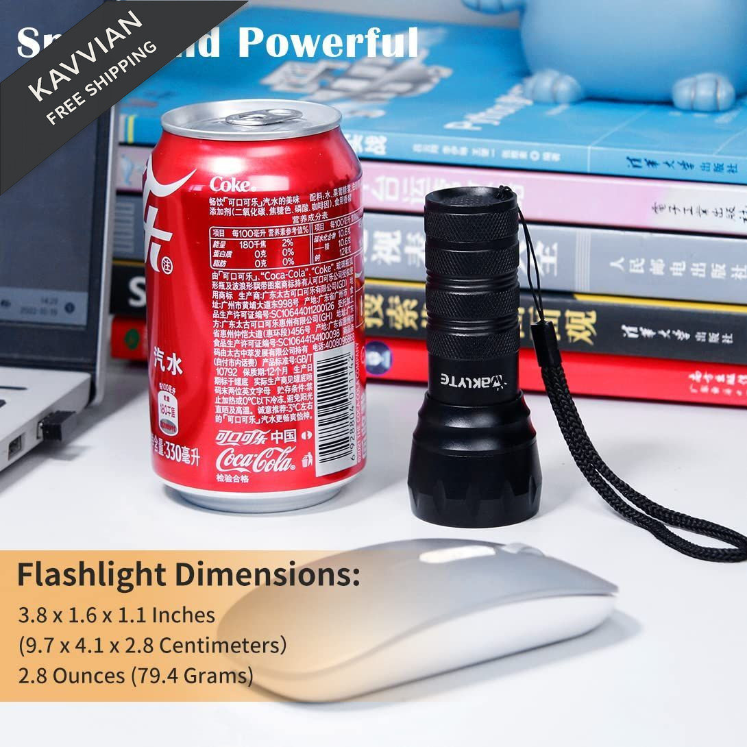 Waklyte Black Light UV Light, 21 LED 395nm Flashlight, Powerful Mini