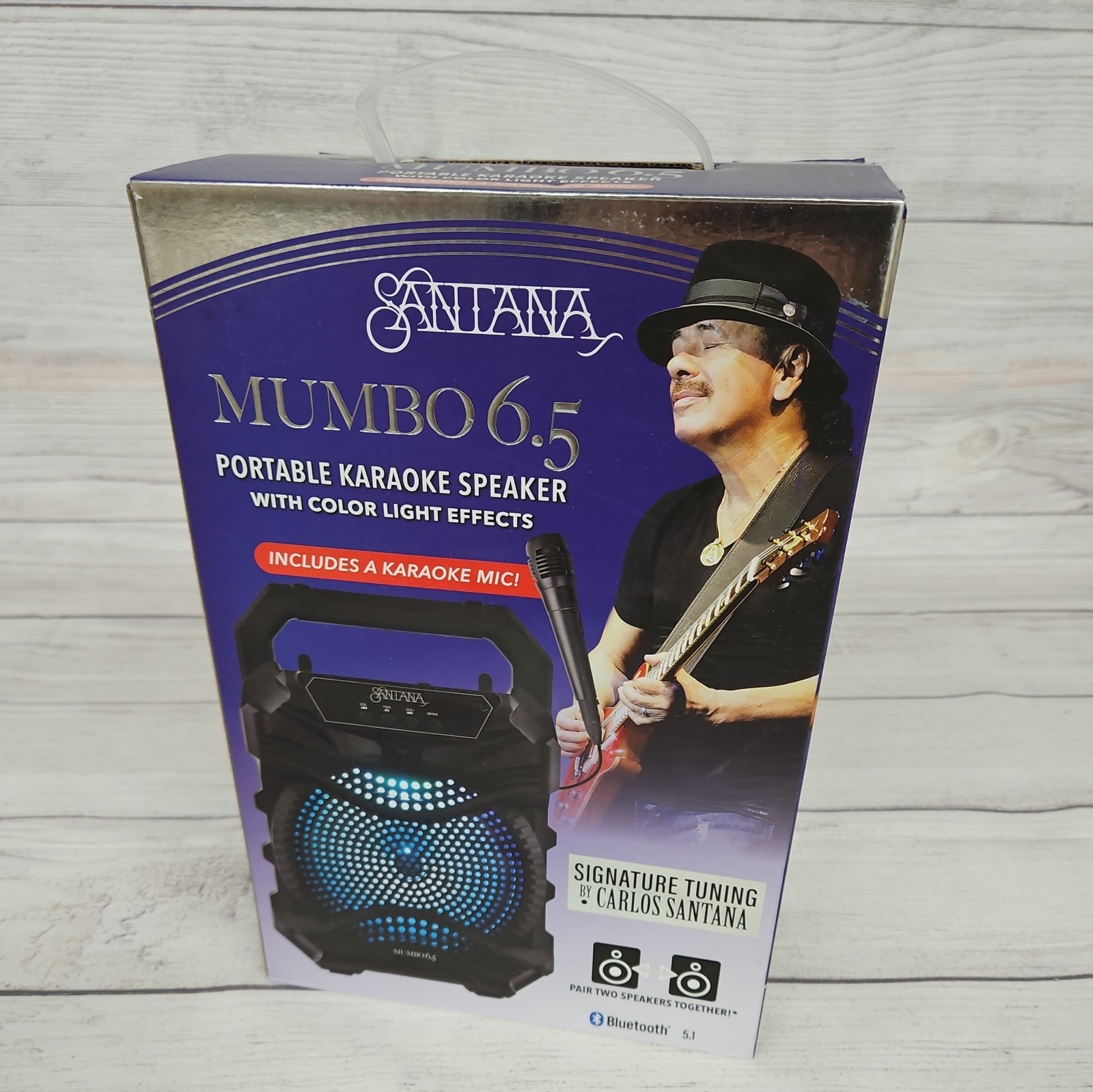NEW in Box - Santana Mumbo 6.5 Portable Karaoke Speaker with Bluetooth