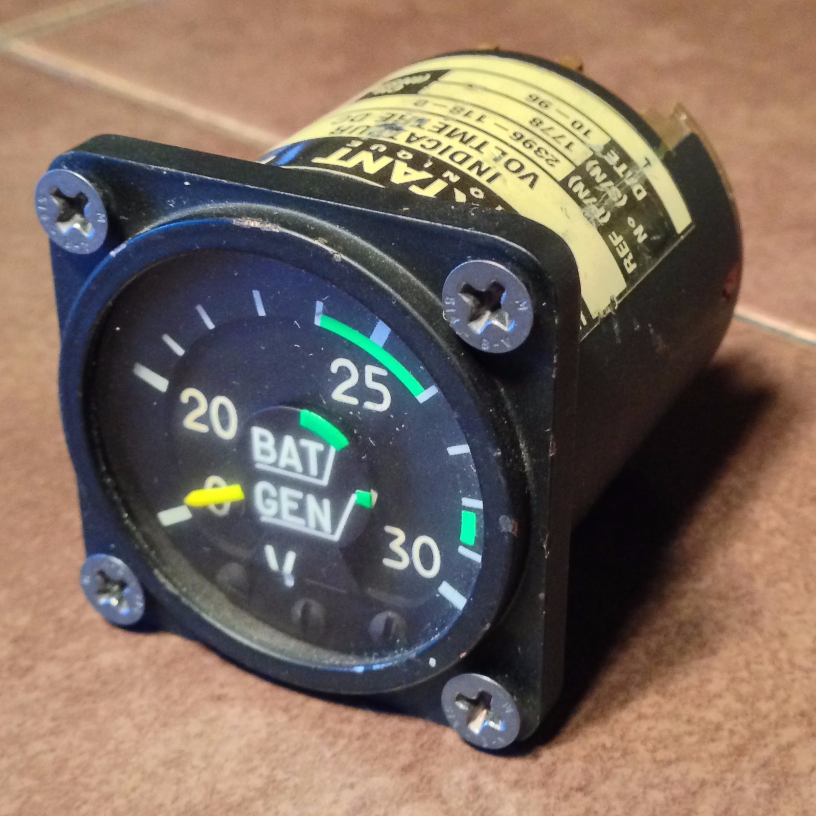 Sextant Avionique DC Voltmeter pn 2396-118-0