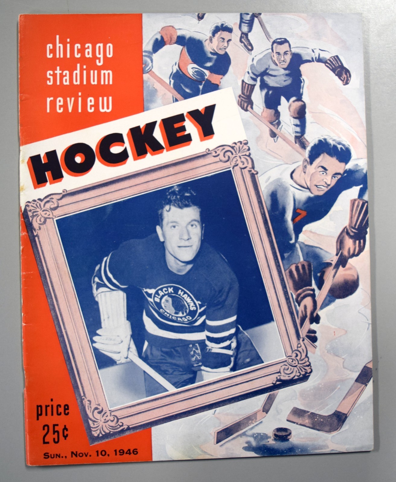 Chicago Blackhawks Toronto Maple Leafs November 10th 1946 Official Game Program