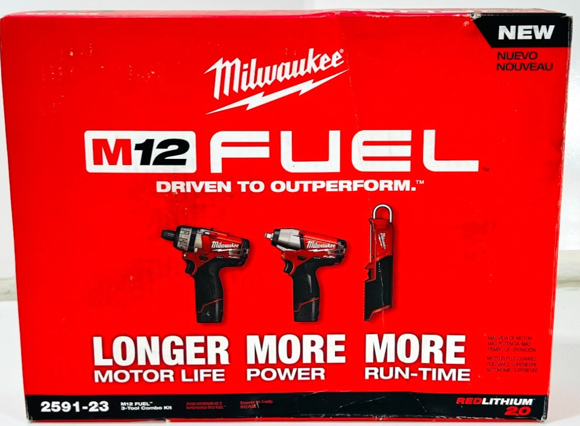Milwaukee 2591-23 M12 FUEL 3-Tool Combo Kit