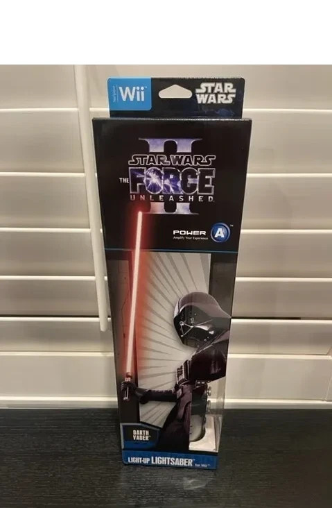 BRAND NEW Star Wars THE FORCE UNLEASHED Light-UP LIGHTSABER for Wii