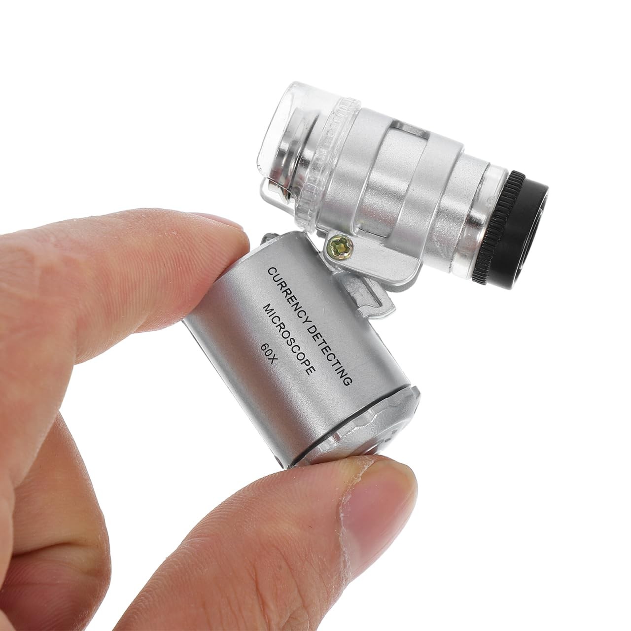 Pocket Microscope 60x LED Microscope 60x with LED Light Magnifier Currency