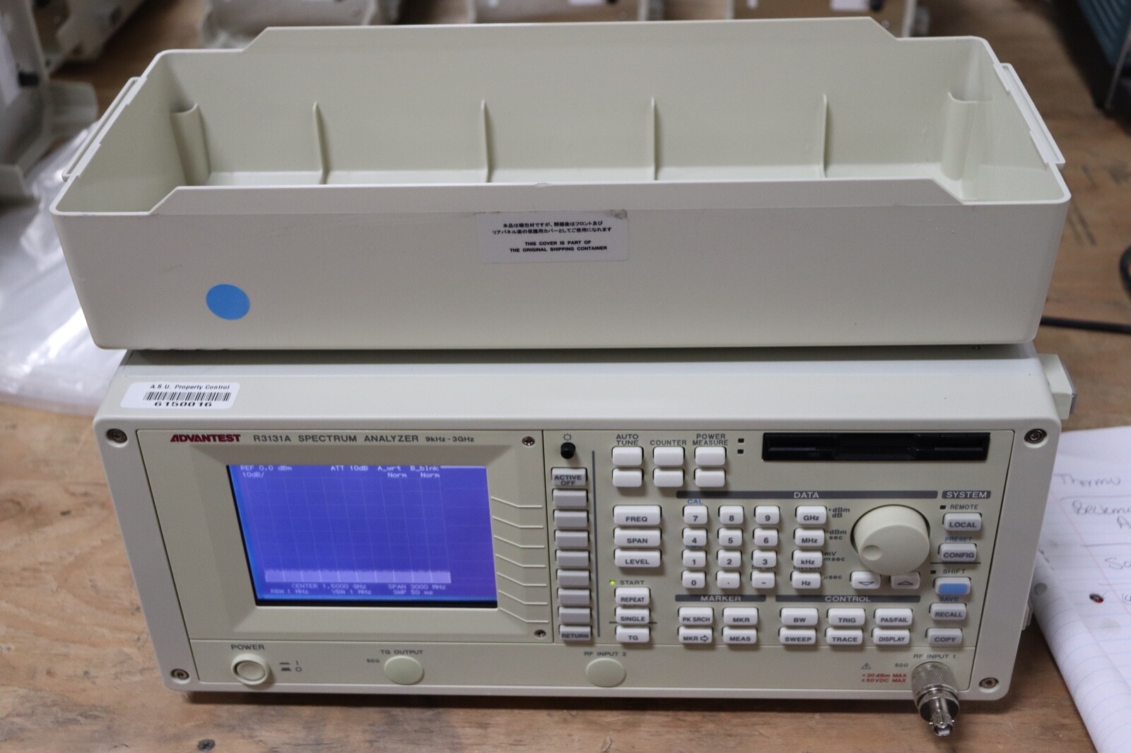Advantest R3131A Spectrum Analyzer 9kHz – 3GHz