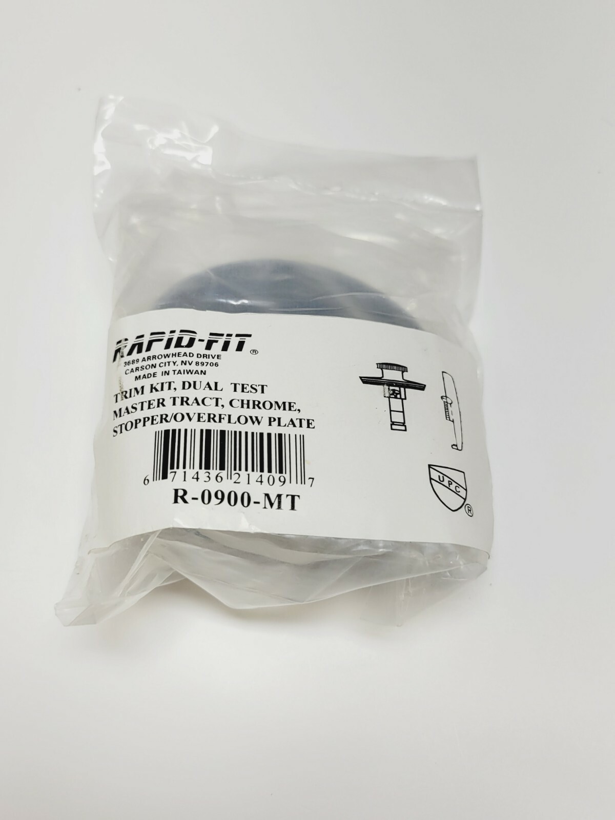 Rapid-Fit Trim Kit Stopper Overflow Plate