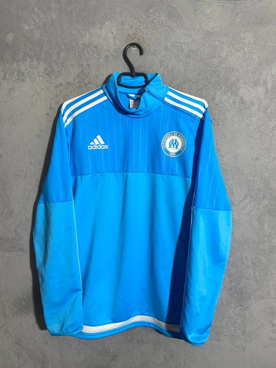Olympique Marseille OM Training Football Soccer Long Sleeve Jacked Adidas Men L