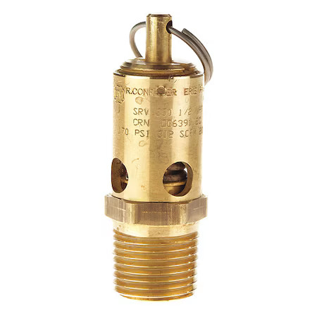 Conrader Srv390-1/2-Ce-200 Safety Valve, Brass Ball