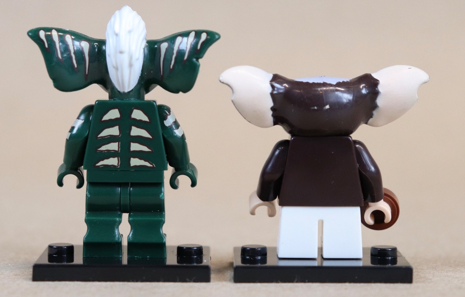 Gremlins Gizmo and Stripe Custom Pad Printed Minifigures
