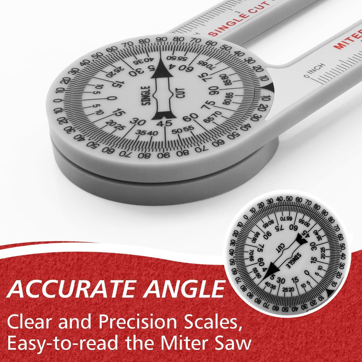 Miter Saw Protractor, Professional Miter Angle Finder For Woodworking Replaces