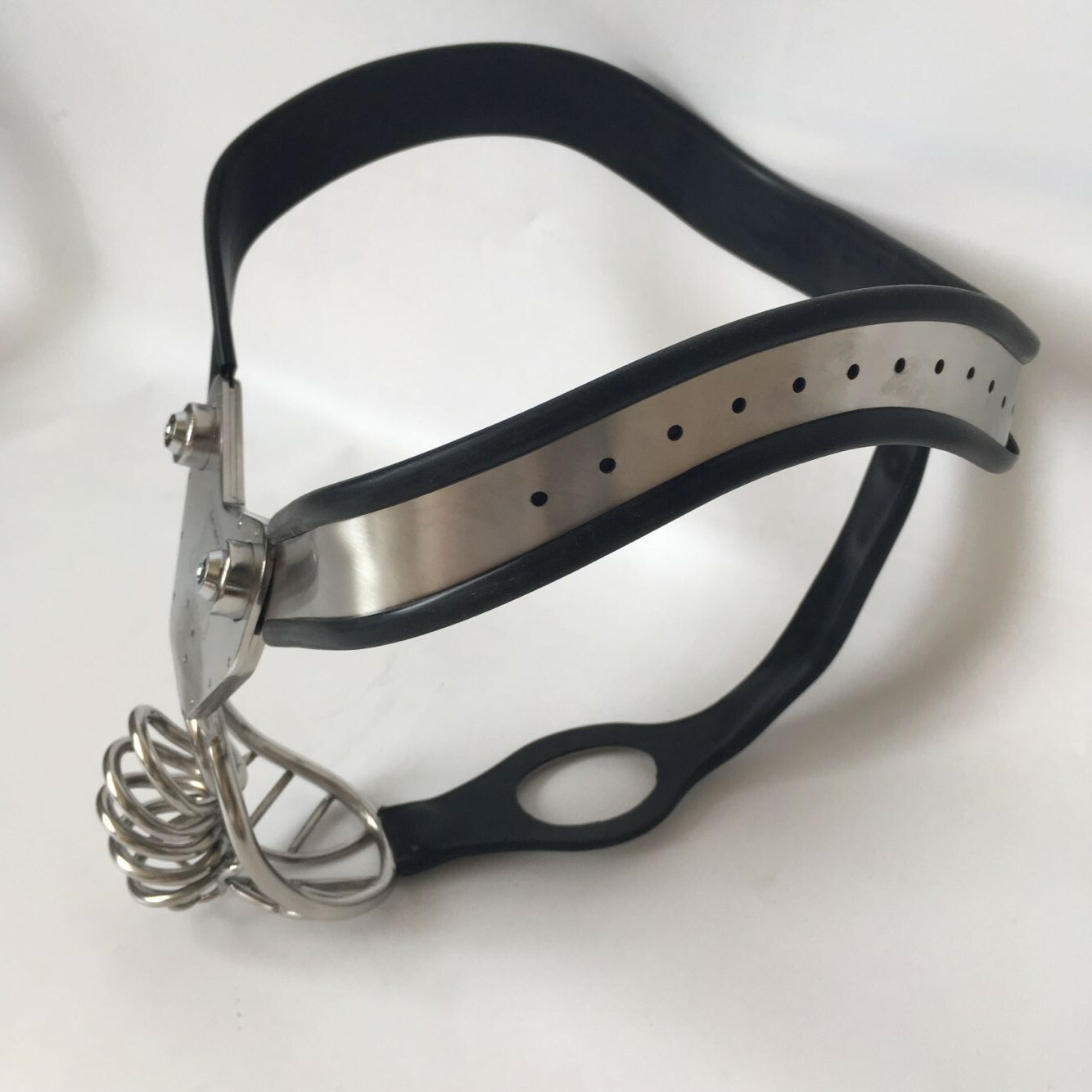 Stainless Steel Male Chastity Belt Cage Underwear Silicone Belt Pantys BDSM