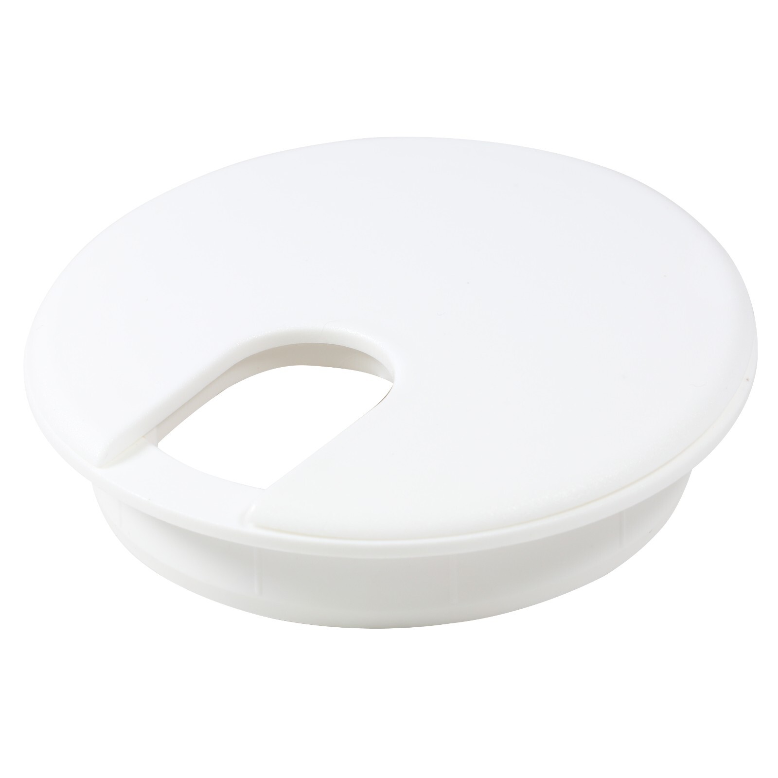 5x (76MM) 3" Round White Computer Desk Table Port Wire Cable Hole Cover Grommet