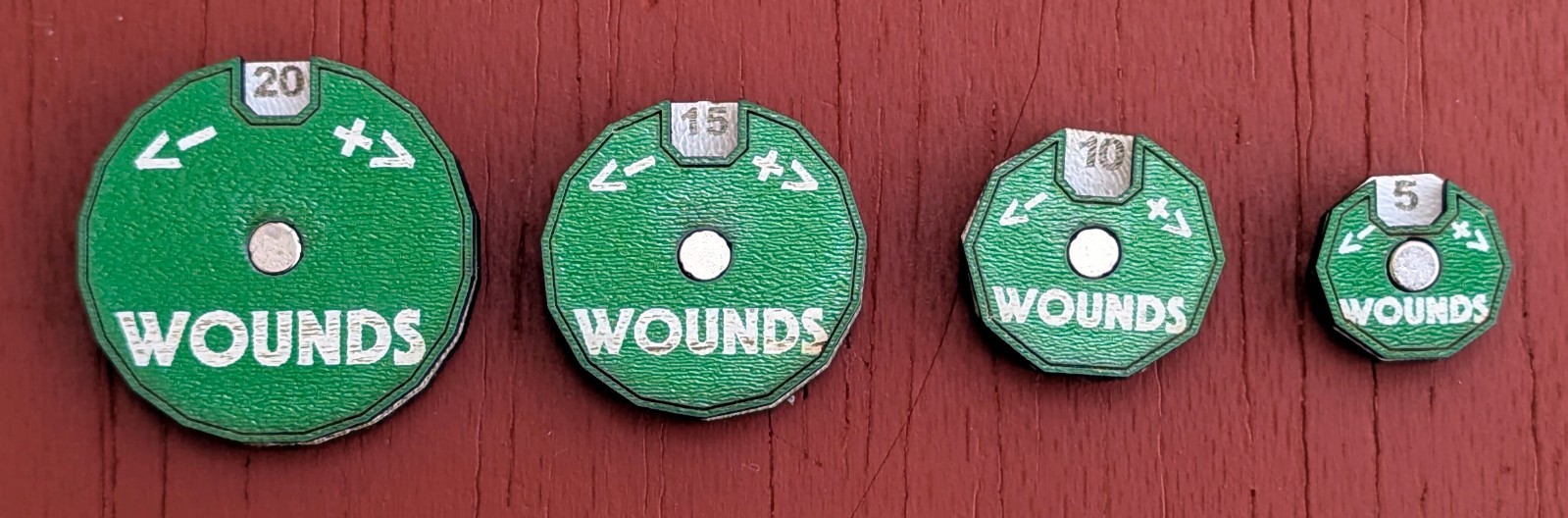 Kill Team Battle Tracker & Wound Counters Warhammer 40k Tabletop Set Colours