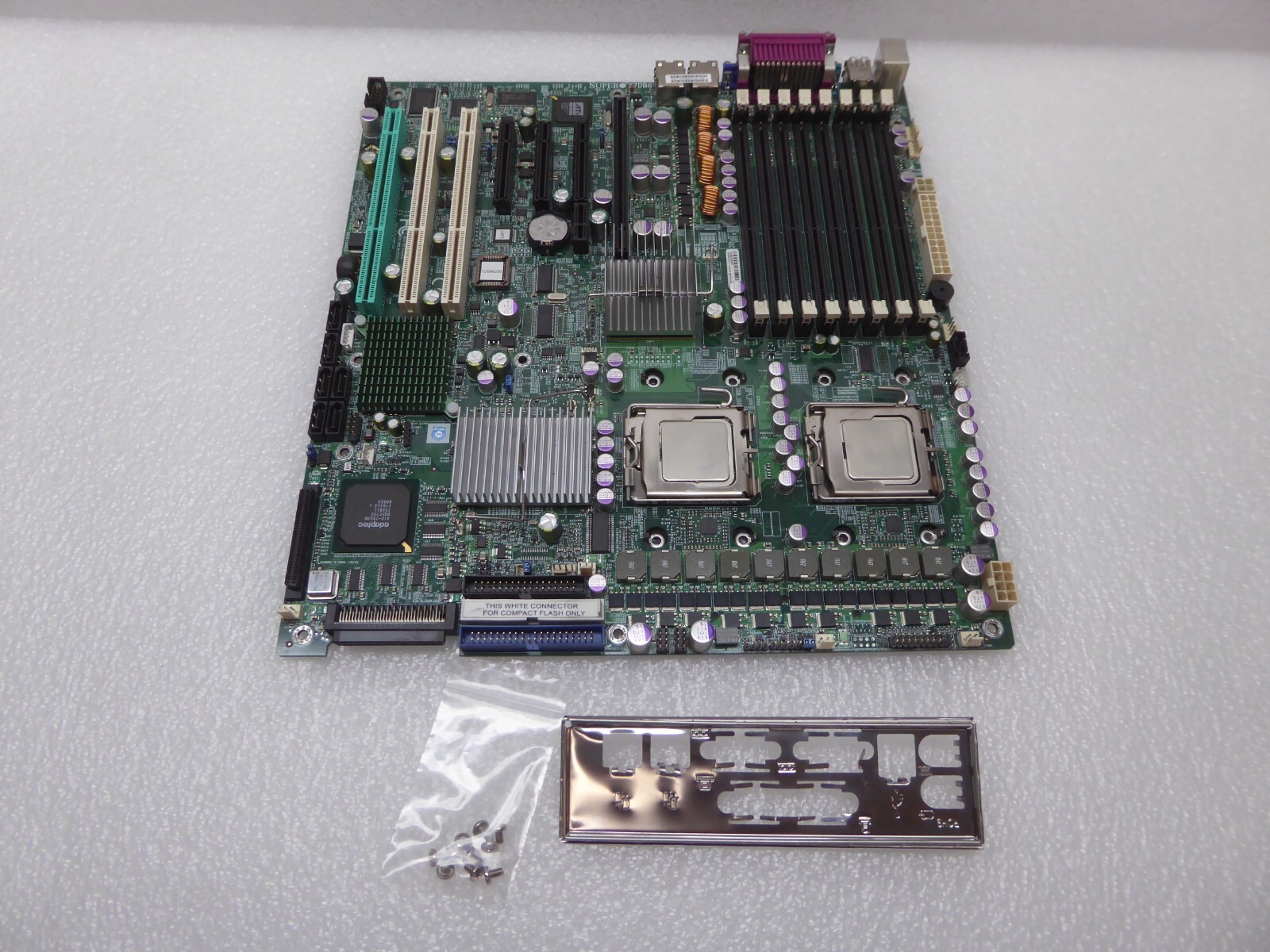 Supermicro X7DB8 Motherboard 2x Xeon E5420 I/O Shield Plate