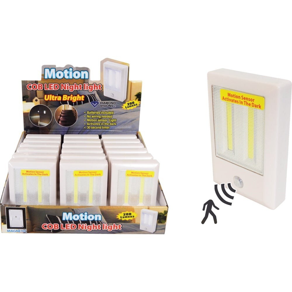 Motion Sensor COB LED Night Light 200 LUMENS Lot Of 3