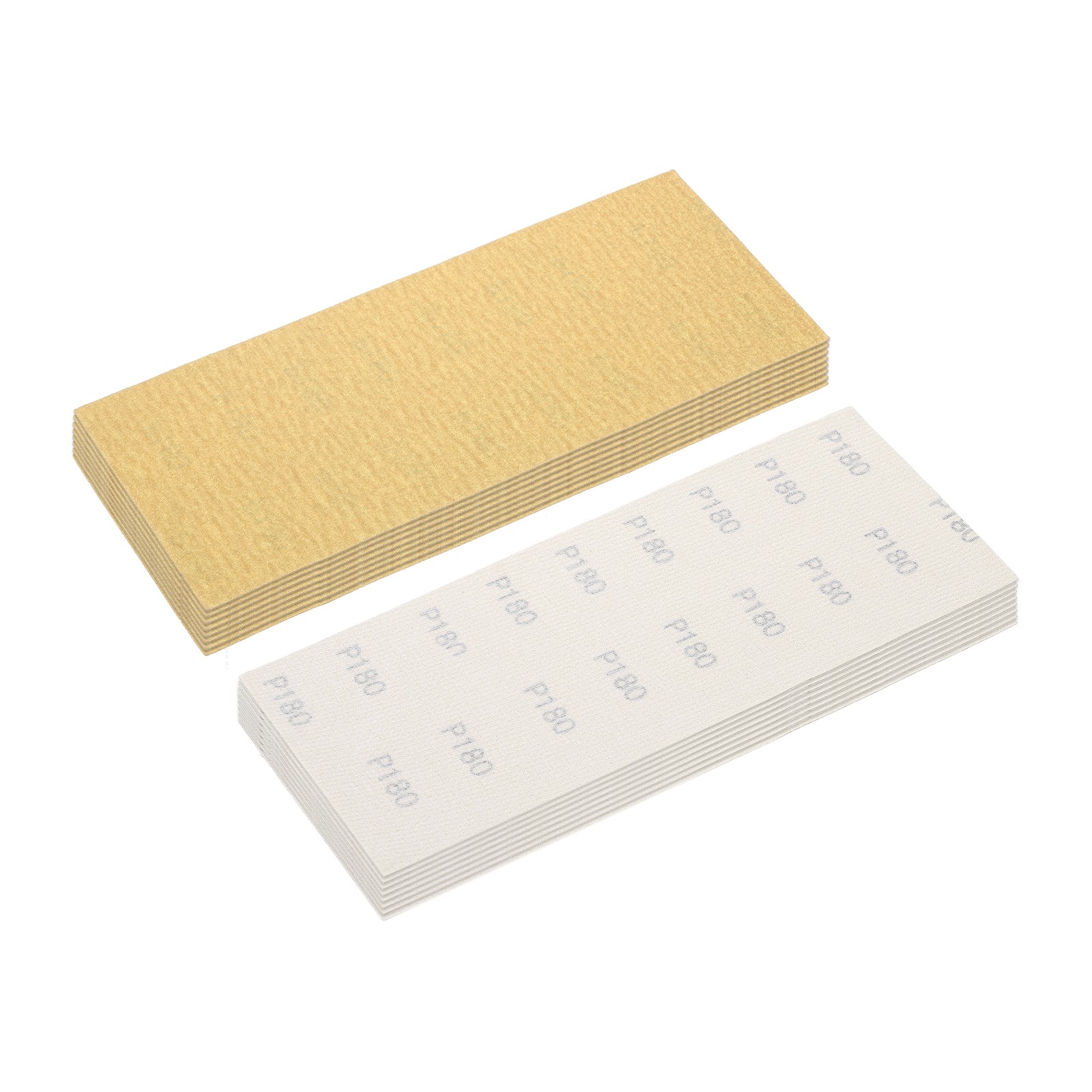 16pcs Sand Papers - [4.5 x 11 Inch x 180 Grits] Alumina Sandpaper Sheets Gold