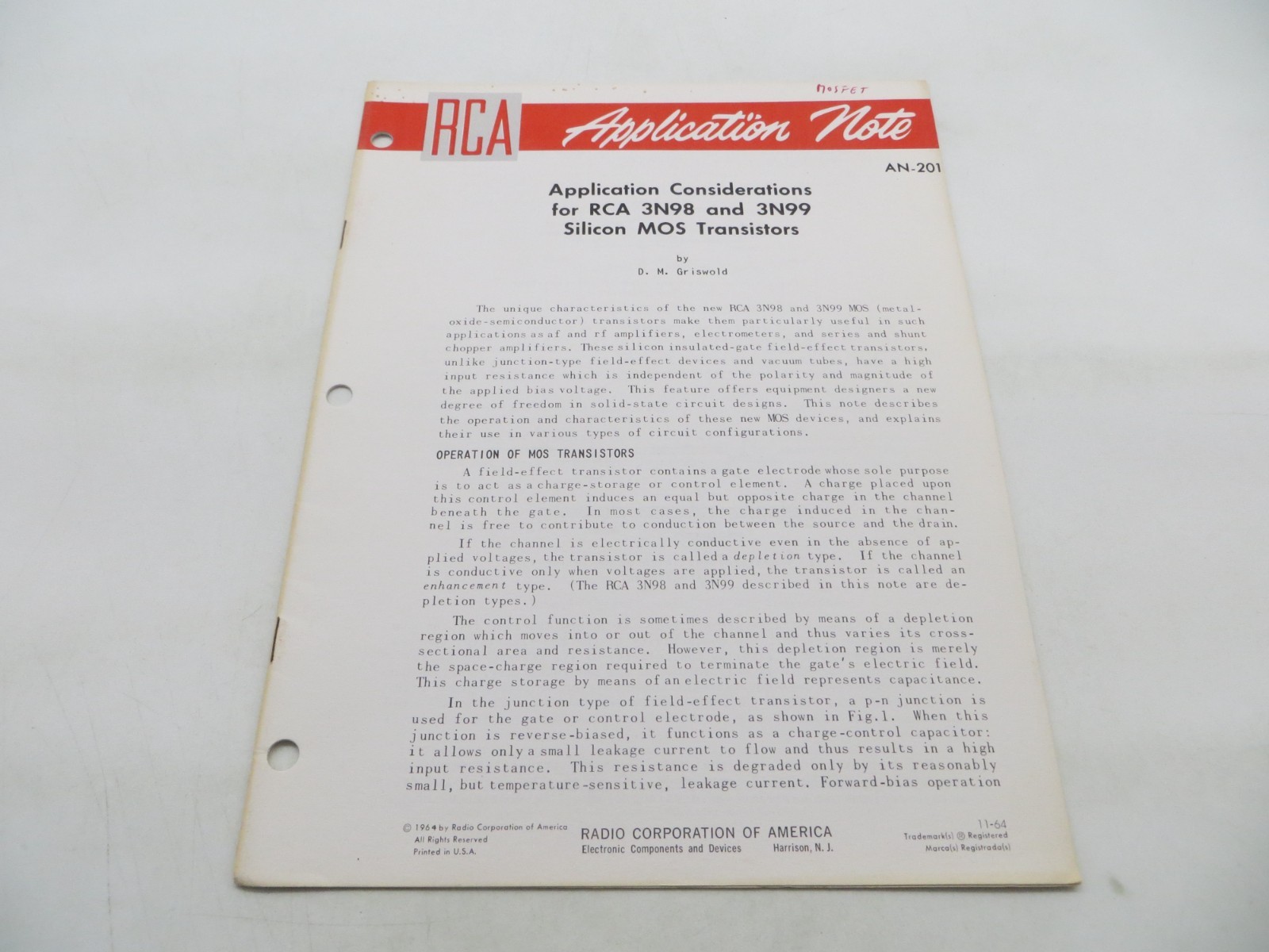 RCA Lot of 7 Vintage Tech Application Sheets vtg data reference papers