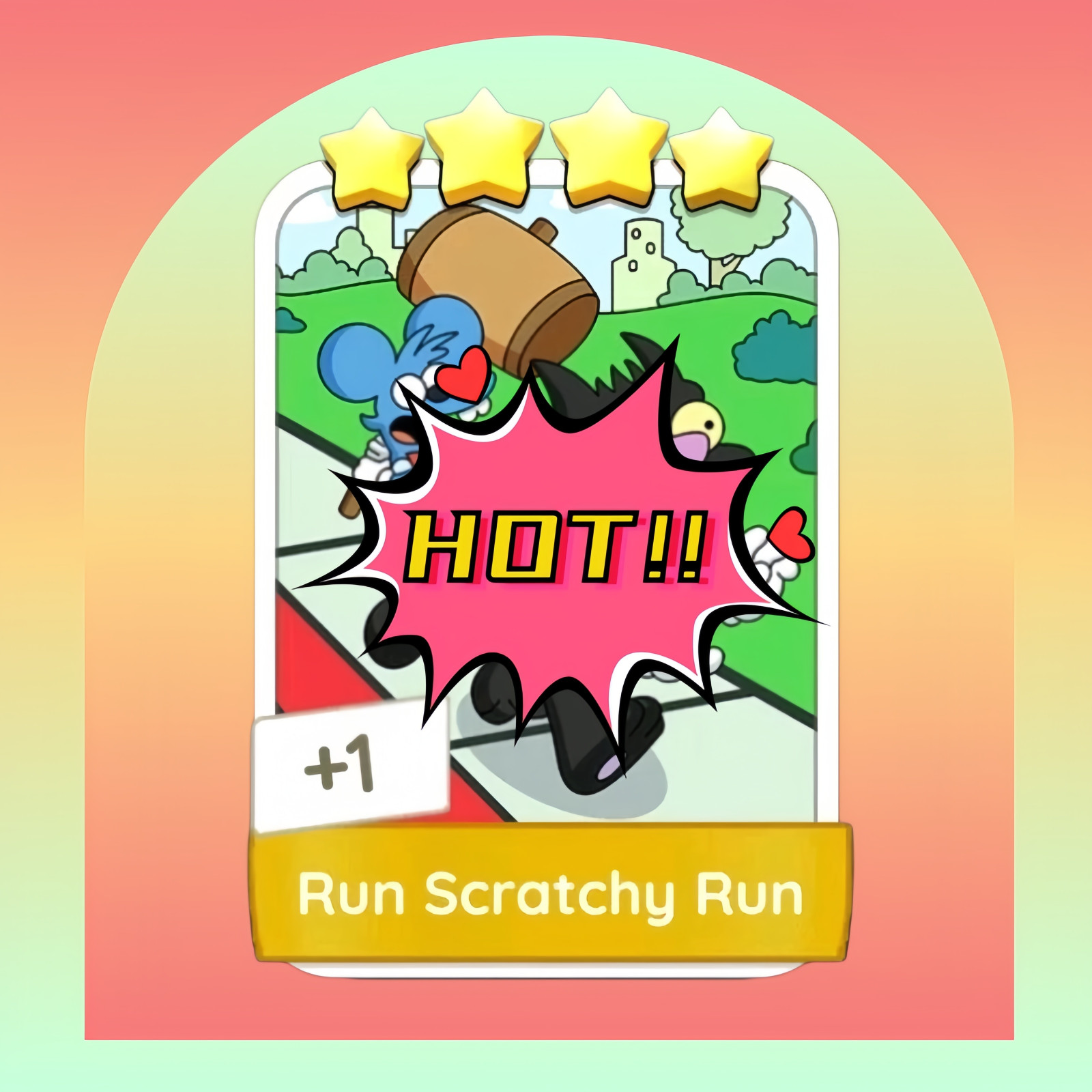 ⭐Run Scratchy Run⭐ 4 Star - ⭐Monopoly.GO Sticker Set 17-1